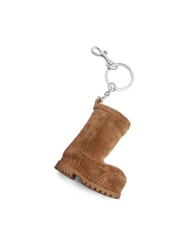 Balenciaga Women's Mini Alaska Boot Charm-Keychain - Brown | Thumbnail 1 Balenciaga Women's Mini Alaska Boot Charm-Keychain - Brown | Thumbnail 1