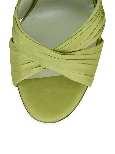 Christian Louboutin Women's Affabula Lace-Up 0MM Silk Taffeta Sandals - Haiiro | Thumbnail 4 Christian Louboutin Women's Affabula Lace-Up 0MM Silk Taffeta Sandals - Haiiro | Thumbnail 4