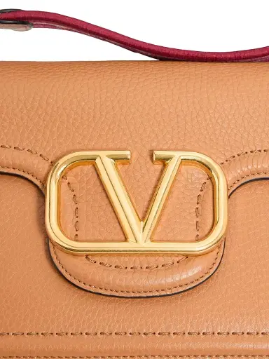 Valentino Garavani Women's Alltime Shoulder Bag in Grainy Calfskin - Almond | Thumbnail 6 Valentino Garavani Women's Alltime Shoulder Bag in Grainy Calfskin - Almond | Thumbnail 6