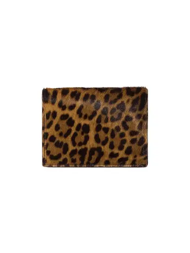 Miu Miu Women's Calf Hair Leather Envelope Card Holder - Beige Khaki | Thumbnail 3 Miu Miu Women's Calf Hair Leather Envelope Card Holder - Beige Khaki | Thumbnail 3