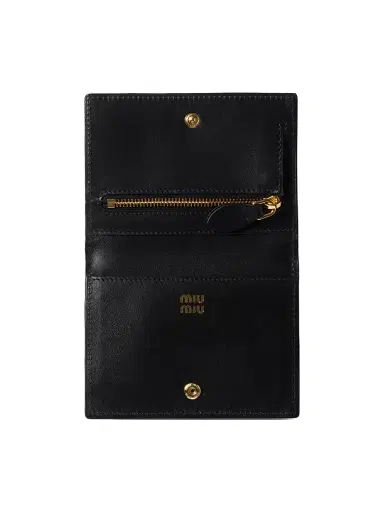 Miu Miu Women's Calf Hair Leather Envelope Card Holder - Beige Khaki | Thumbnail 4 Miu Miu Women's Calf Hair Leather Envelope Card Holder - Beige Khaki | Thumbnail 4