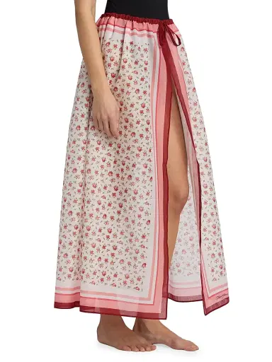 Dolce & Gabbana Women's Floral Cotton Pareo | Thumbnail 4 Dolce & Gabbana Women's Floral Cotton Pareo | Thumbnail 4