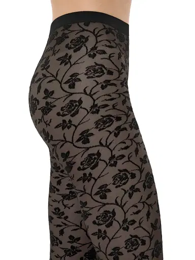 Wolford Women's Rose Tights - Black | Thumbnail 5 Wolford Women's Rose Tights - Black | Thumbnail 5