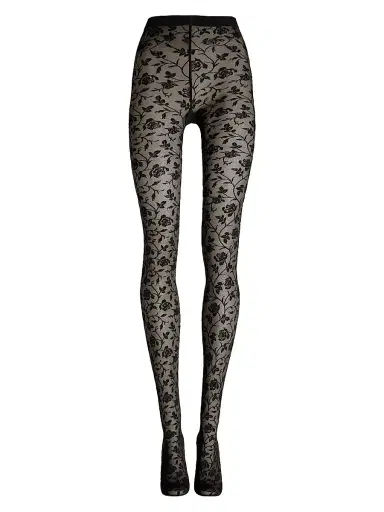 Wolford Women's Rose Tights - Black | Thumbnail 6 Wolford Women's Rose Tights - Black | Thumbnail 6
