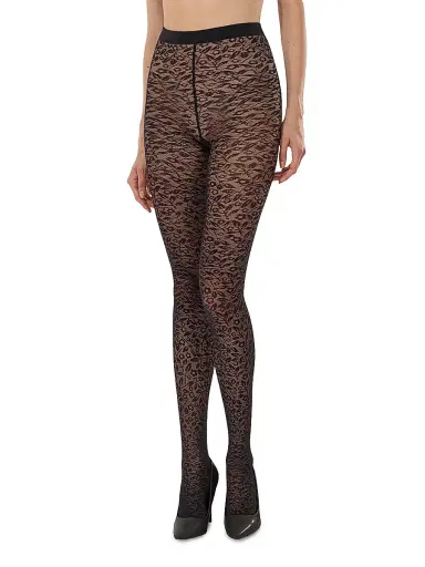 Wolford Women's Bouquet Tights - Black | Thumbnail 2 Wolford Women's Bouquet Tights - Black | Thumbnail 2