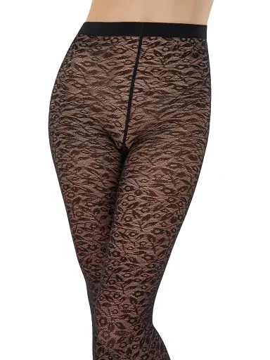 Wolford Women's Bouquet Tights - Black | Thumbnail 6 Wolford Women's Bouquet Tights - Black | Thumbnail 6