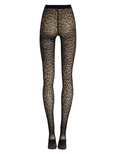 Wolford Women's Bouquet Tights - Black | Thumbnail 1 Wolford Women's Bouquet Tights - Black | Thumbnail 1