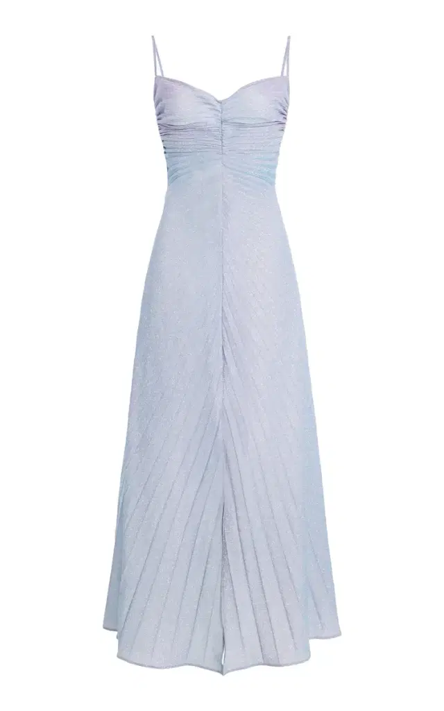 Relic Pleated Metallic-Jersey Midi Dress Relic Pleated Metallic-Jersey Midi Dress