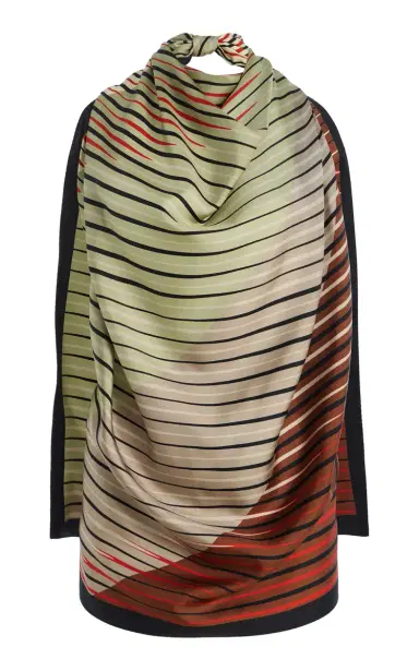 KALLMEYER Fluted Silk-Twill Scarf Top | Thumbnail 1 KALLMEYER Fluted Silk-Twill Scarf Top | Thumbnail 1