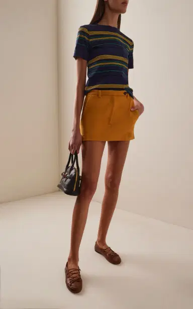 Miu Miu Leather Ballet Flats | Thumbnail 2 Miu Miu Leather Ballet Flats | Thumbnail 2