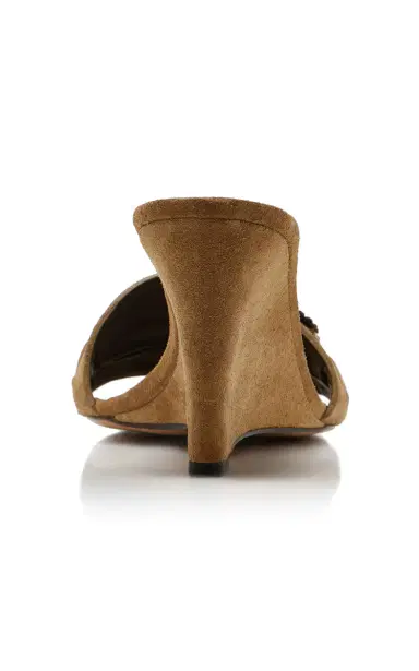 Isabel Marant Anee Embellished Suede Wedge Mules | Thumbnail 5 Isabel Marant Anee Embellished Suede Wedge Mules | Thumbnail 5
