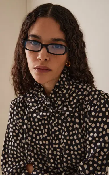 Saint Laurent Erin Oval-Frame Acetate Glasses | Thumbnail 2 Saint Laurent Erin Oval-Frame Acetate Glasses | Thumbnail 2