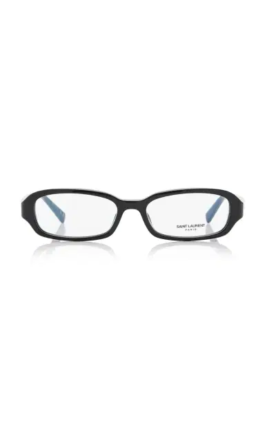 Saint Laurent Erin Oval-Frame Acetate Glasses | Thumbnail 1 Saint Laurent Erin Oval-Frame Acetate Glasses | Thumbnail 1