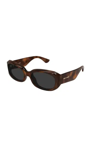 Saint Laurent Oval-Frame Acetate Sunglasses | Thumbnail 3 Saint Laurent Oval-Frame Acetate Sunglasses | Thumbnail 3