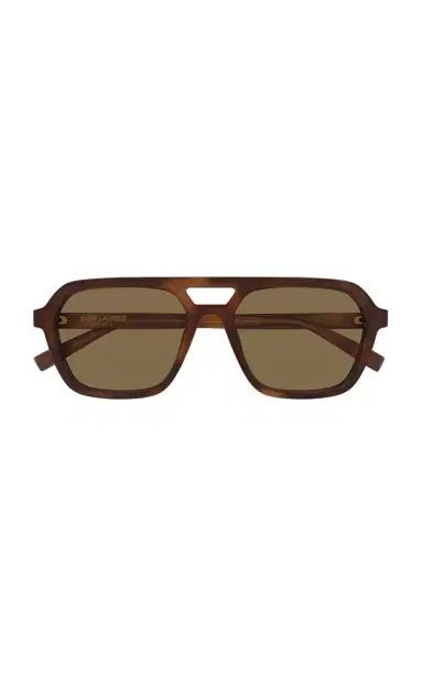 Saint Laurent Aviator-Frame Acetate Sunglasses | Thumbnail 1 Saint Laurent Aviator-Frame Acetate Sunglasses | Thumbnail 1