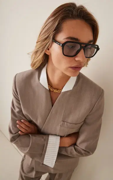 Saint Laurent Aviator-Frame Acetate Sunglasses | Thumbnail 2 Saint Laurent Aviator-Frame Acetate Sunglasses | Thumbnail 2