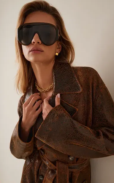 Bottega Veneta Scudo Shield Acetate Sunglasses | Thumbnail 2 Bottega Veneta Scudo Shield Acetate Sunglasses | Thumbnail 2