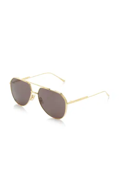 Bottega Veneta Aviator-Frame Metal Sunglasses | Thumbnail 3 Bottega Veneta Aviator-Frame Metal Sunglasses | Thumbnail 3