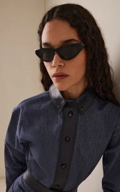 Bottega Veneta Cat-Eye Acetate Sunglasses | Thumbnail 2 Bottega Veneta Cat-Eye Acetate Sunglasses | Thumbnail 2