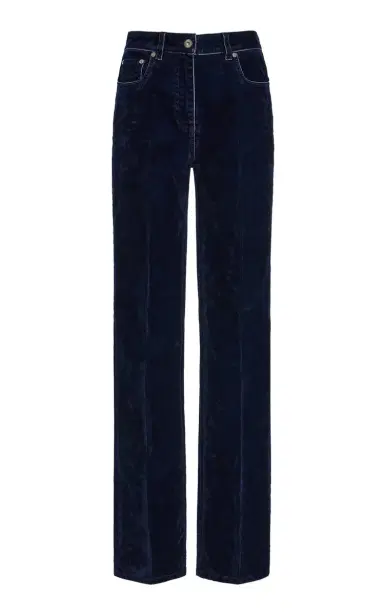 Ferragamo Cotton-Blend Velvet Trousers | Thumbnail 1 Ferragamo Cotton-Blend Velvet Trousers | Thumbnail 1