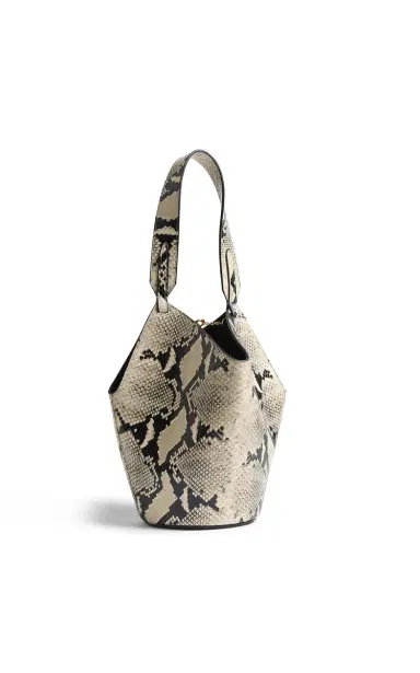 Khaite Lotus Mini Python-Effect Leather Tote Bag | Thumbnail 3 Khaite Lotus Mini Python-Effect Leather Tote Bag | Thumbnail 3