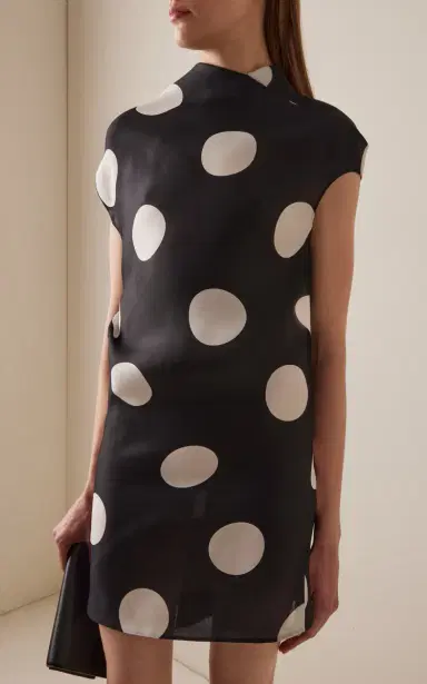 Khaite Tatia Silk Gazar Mini Dress | Thumbnail 4 Khaite Tatia Silk Gazar Mini Dress | Thumbnail 4
