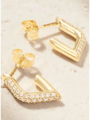 Sydney Evan 14-karat Gold Diamond Earrings | Thumbnail 3 Sydney Evan 14-karat Gold Diamond Earrings | Thumbnail 3