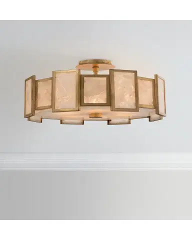 John-Richard Collection 6-Light Calcite Semi-Flush Light | Thumbnail 2 John-Richard Collection 6-Light Calcite Semi-Flush Light | Thumbnail 2