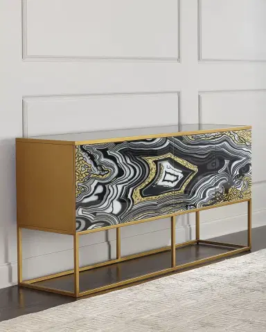 John-Richard Collection Nicola Painted-Agate Console | Thumbnail 2 John-Richard Collection Nicola Painted-Agate Console | Thumbnail 2