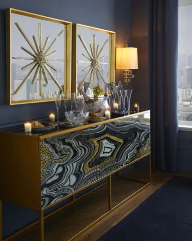 John-Richard Collection Nicola Painted-Agate Console | Thumbnail 5 John-Richard Collection Nicola Painted-Agate Console | Thumbnail 5