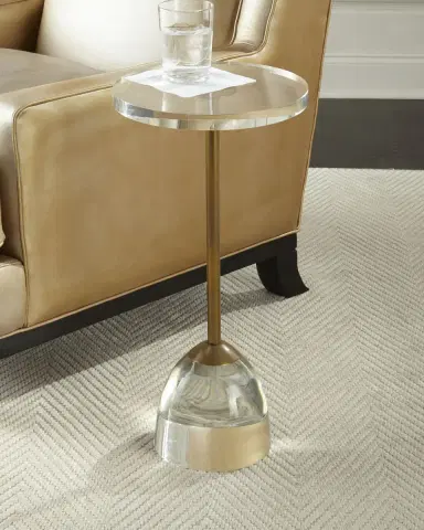John-Richard Collection Brass & Acrylic Martini Table | Thumbnail 2 John-Richard Collection Brass & Acrylic Martini Table | Thumbnail 2