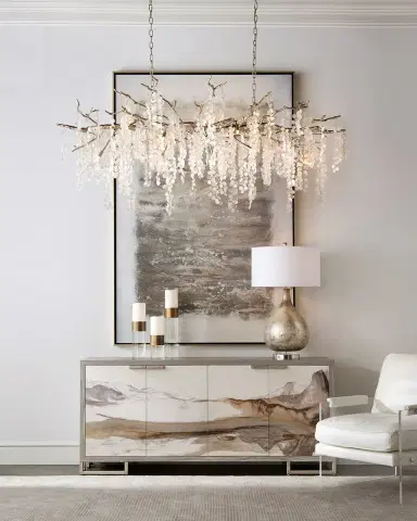 John-Richard Collection Shiro Noda 15-Light Glass Chandelier | Thumbnail 4 John-Richard Collection Shiro Noda 15-Light Glass Chandelier | Thumbnail 4