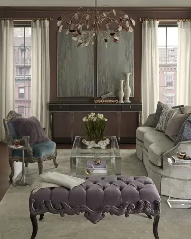 John-Richard Collection Agate and Brass 8-Light Chandelier | Thumbnail 4 John-Richard Collection Agate and Brass 8-Light Chandelier | Thumbnail 4