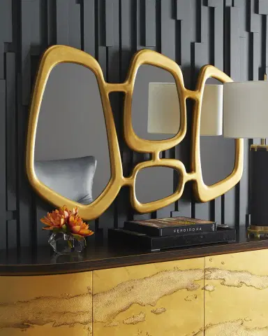 John-Richard Collection Leather Mirror Tray | Thumbnail 2 John-Richard Collection Leather Mirror Tray | Thumbnail 2