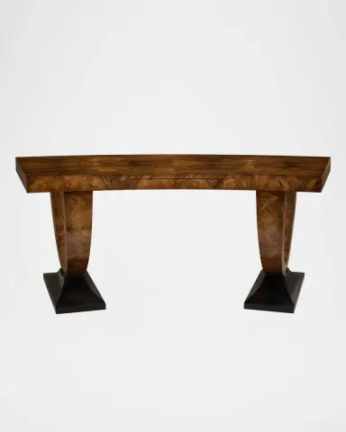 John-Richard Collection Curved Walnut Writing Desk | Thumbnail 2 John-Richard Collection Curved Walnut Writing Desk | Thumbnail 2