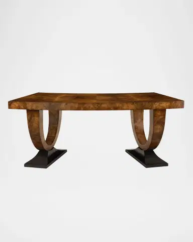John-Richard Collection Curved Walnut Writing Desk | Thumbnail 3 John-Richard Collection Curved Walnut Writing Desk | Thumbnail 3