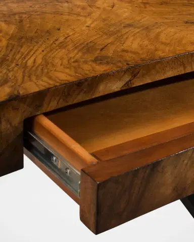 John-Richard Collection Curved Walnut Writing Desk | Thumbnail 4 John-Richard Collection Curved Walnut Writing Desk | Thumbnail 4