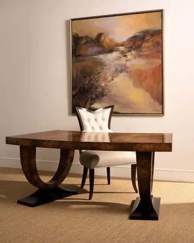 John-Richard Collection Curved Walnut Writing Desk | Thumbnail 5 John-Richard Collection Curved Walnut Writing Desk | Thumbnail 5