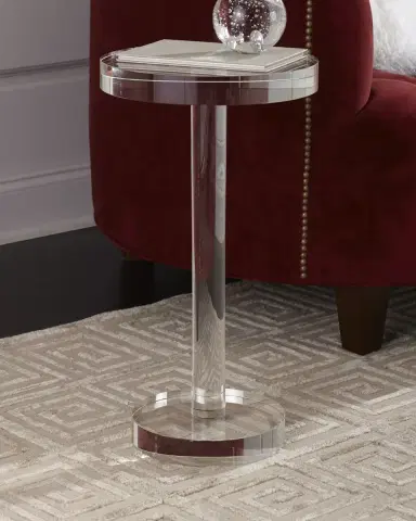 John-Richard Collection Round Crystal Martini Table | Thumbnail 2 John-Richard Collection Round Crystal Martini Table | Thumbnail 2