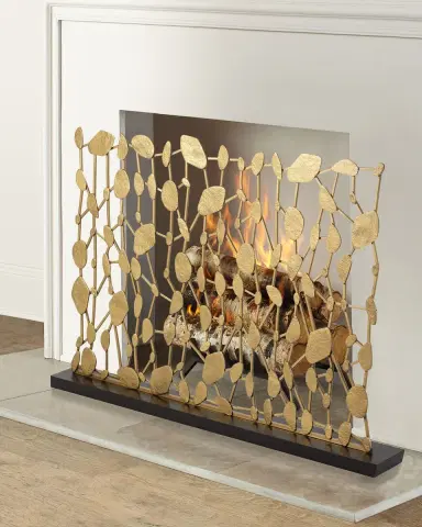 John-Richard Collection Abstract Sculptural Fireplace Screen | Thumbnail 1 John-Richard Collection Abstract Sculptural Fireplace Screen | Thumbnail 1