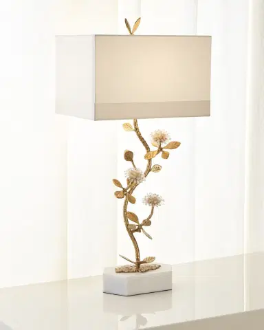 John-Richard Collection Quartz Flower Table Lamp | Thumbnail 2 John-Richard Collection Quartz Flower Table Lamp | Thumbnail 2