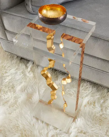 John-Richard Collection Gold Landscape Martini Table | Thumbnail 4 John-Richard Collection Gold Landscape Martini Table | Thumbnail 4