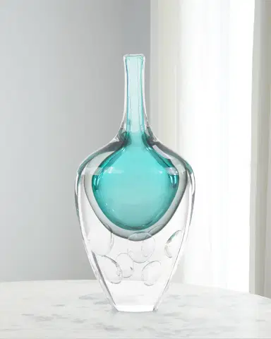 John-Richard Collection Azure Art Glass Vase | Thumbnail 1 John-Richard Collection Azure Art Glass Vase | Thumbnail 1