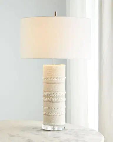 John-Richard Collection Beaded Column Table Lamp | Thumbnail 2 John-Richard Collection Beaded Column Table Lamp | Thumbnail 2