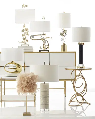 John-Richard Collection Beaded Column Table Lamp | Thumbnail 3 John-Richard Collection Beaded Column Table Lamp | Thumbnail 3