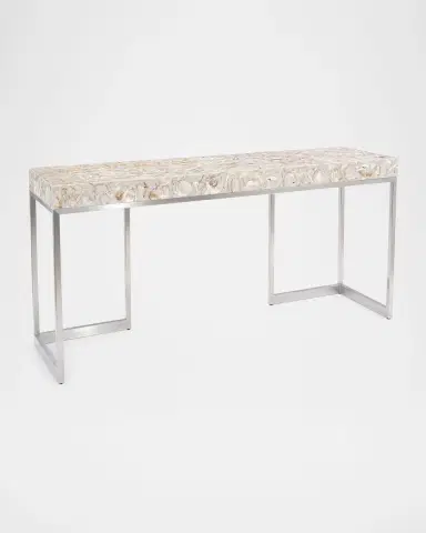 John-Richard Collection Capiz Shell Console Table | Thumbnail 3 John-Richard Collection Capiz Shell Console Table | Thumbnail 3