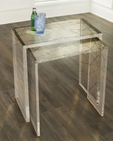 John-Richard Collection Crystal Nesting Table | Thumbnail 4 John-Richard Collection Crystal Nesting Table | Thumbnail 4