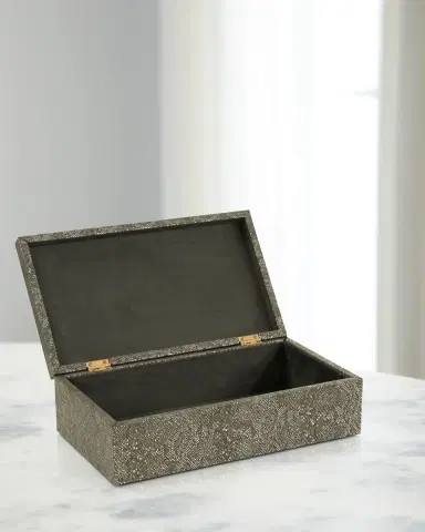 John-Richard Collection Feathered Vegan Snakeskin Box | Thumbnail 2 John-Richard Collection Feathered Vegan Snakeskin Box | Thumbnail 2