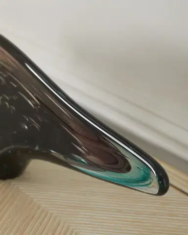 John-Richard Collection Eggplant, Purple, and Turquoise Handblown Glass Sculpture I | Thumbnail 4 John-Richard Collection Eggplant, Purple, and Turquoise Handblown Glass Sculpture I | Thumbnail 4