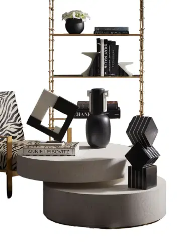 John-Richard Collection Cubed Black Marble Sculpture | Thumbnail 1 John-Richard Collection Cubed Black Marble Sculpture | Thumbnail 1